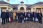 Przed Muzeum Trofeów Myśliwskich